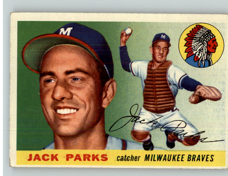 1955 Topps Baseball #023 Jack Parks Braves VG-EX 347598