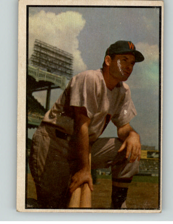 1953 Bowman Color Baseball #159 Mickey Vernon Senators VG 348018