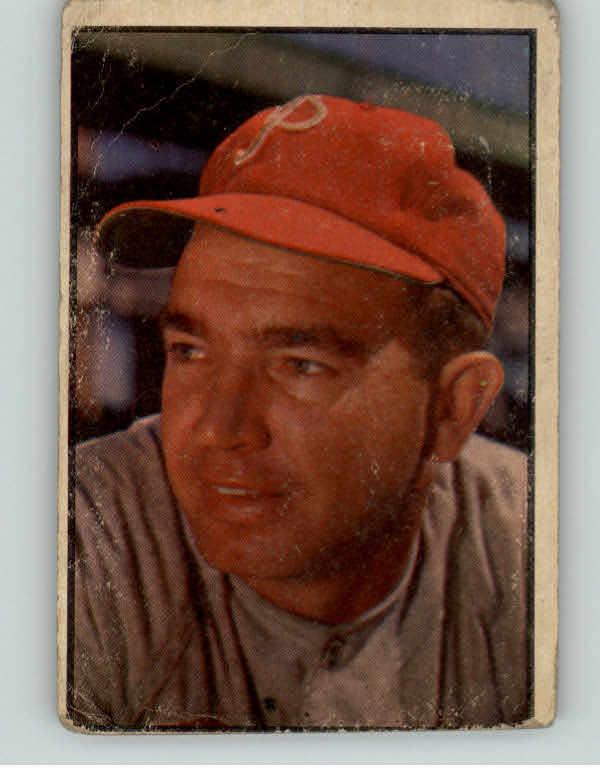 1953 Bowman Color Baseball #133 Willie Jones Phillies FR-GD 348030