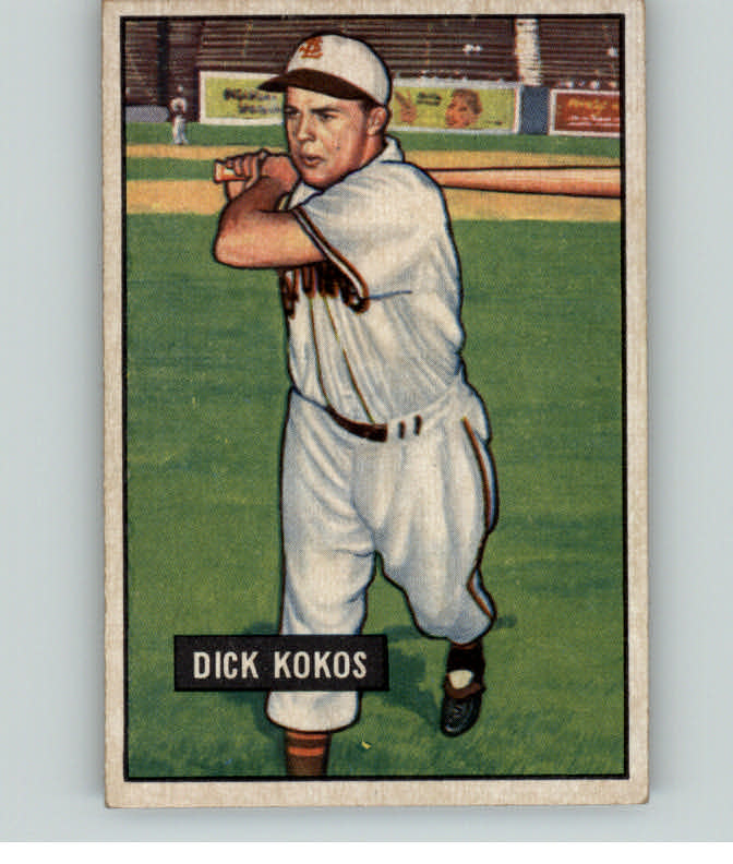 1951 Bowman Baseball #068 Dick Kokos Browns EX-MT 348253