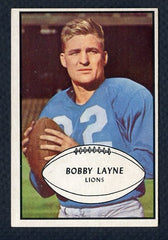 1953 Bowman Football #021 Bobby Layne Lions EX-MT 348992