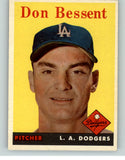 1958 Topps Baseball #401 Don Bessent Dodgers NR-MT 349275
