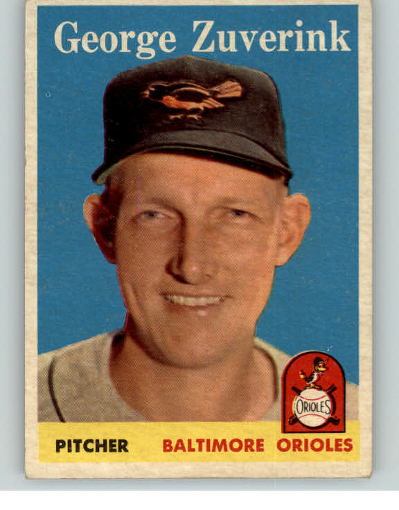1958 Topps Baseball #006 George Zuverink Orioles EX 349545