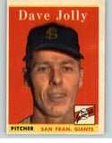 1958 Topps Baseball #183 Dave Jolly Giants EX 349637