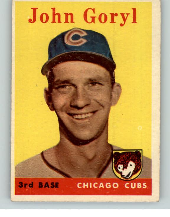 1958 Topps Baseball #384 John Goryl Cubs EX 349768
