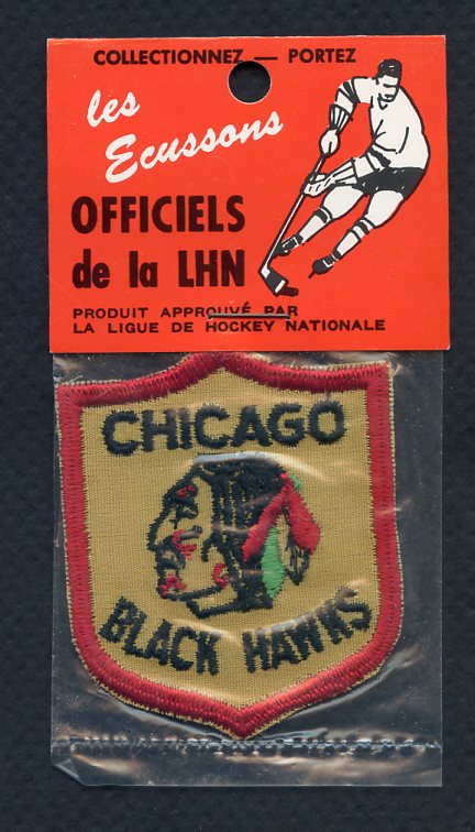 1970 NHL Hockey Logo Crest Patches Chicago Black Hawks Unopened 350059