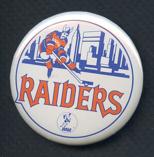 1973-74 WHA Hockey Buttons New York Raiders EX-MT 350132