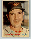 1957 Topps Baseball #340 Bill Wight Orioles EX 352567