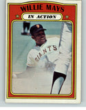 1972 Topps Baseball #050 Willie Mays IA Giants EX 355560