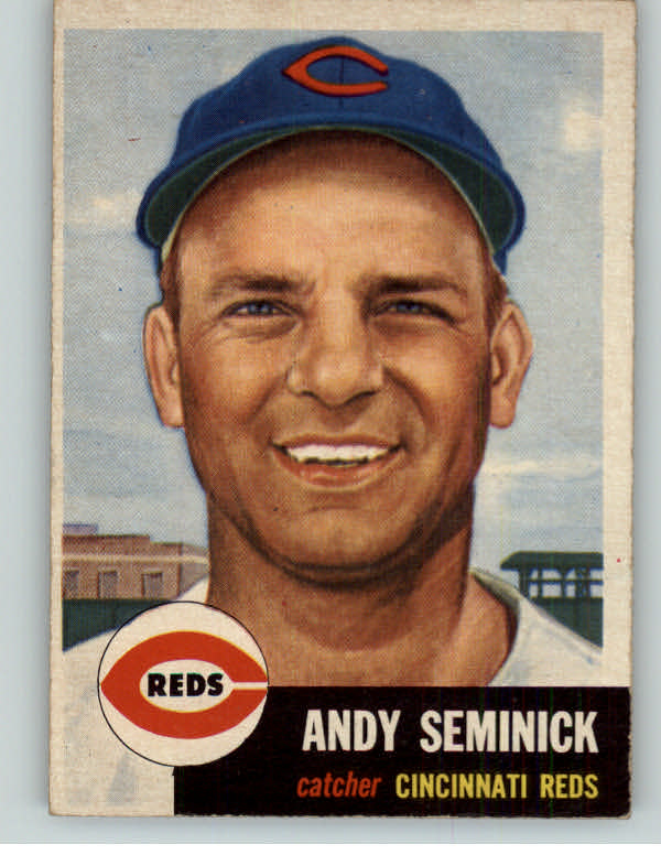 1953 Topps Baseball #153 Andy Seminick Reds EX-MT 359309