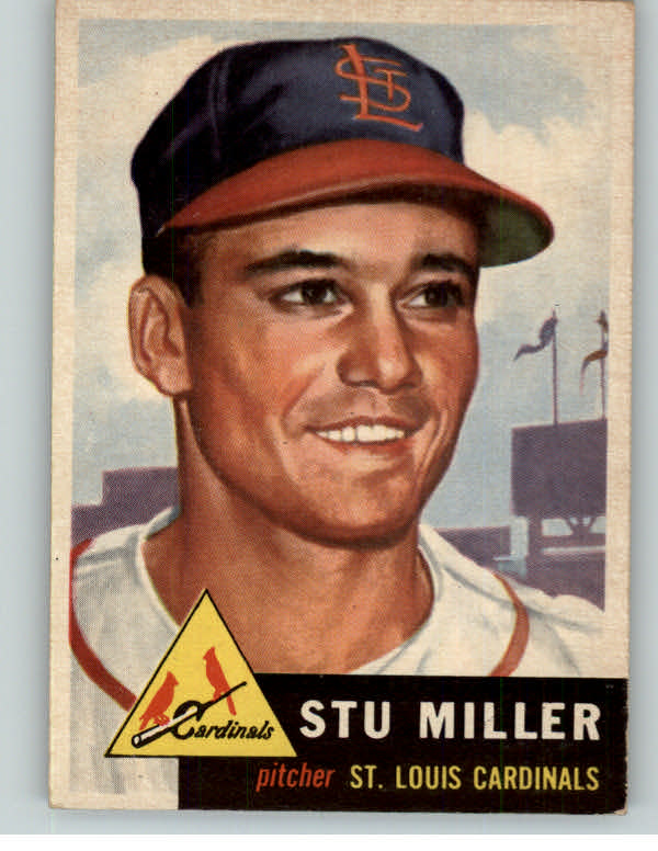 1953 Topps Baseball #183 Stu Miller Cardinals EX-MT 359355