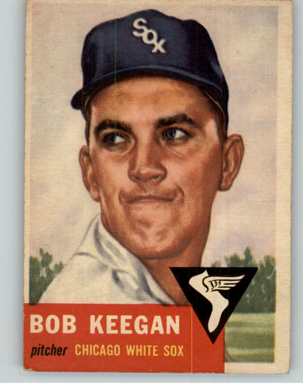 1953 Topps Baseball #196 Bob Keegan White Sox VG-EX 359376