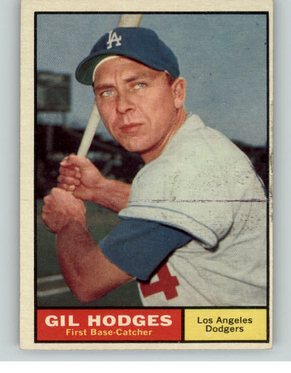 1961 Topps Baseball #460 Gil Hodges Dodgers VG-EX 362478