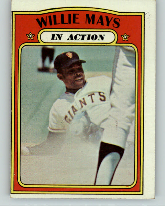 1972 Topps Baseball #050 Willie Mays IA Giants VG-EX 362668