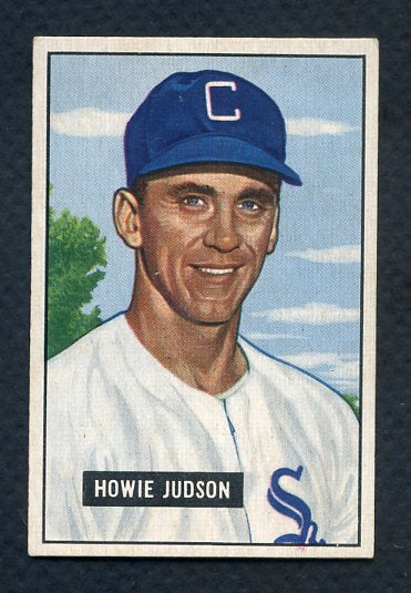 1951 Bowman Baseball #123 Howie Judson White Sox EX-MT 366991