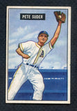 1951 Bowman Baseball #154 Pete Suder A's EX-MT 367016