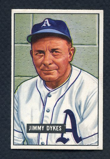 1951 Bowman Baseball #226 Jimmie Dykes A's EX-MT 367069