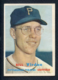 1957 Topps Baseball #110 Bill Virdon Pirates NR-MT 367834