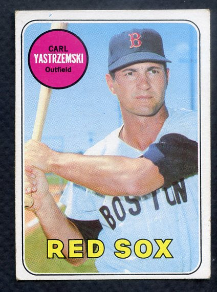 1969 Topps Baseball #130 Carl Yastrzemski Red Sox VG Back Stain 368475