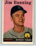 1958 Topps Baseball #115 Jim Bunning Tigers VG-EX 368816