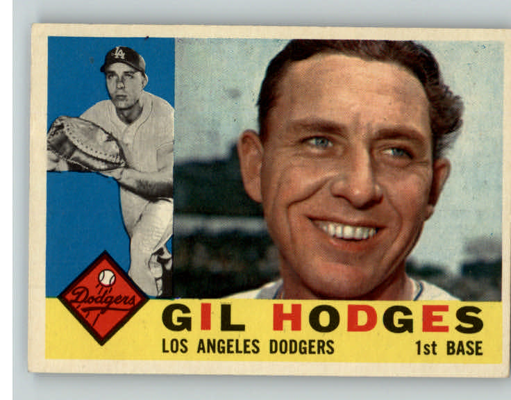 1960 Topps Baseball #295 Gil Hodges Dodgers EX-MT 369104