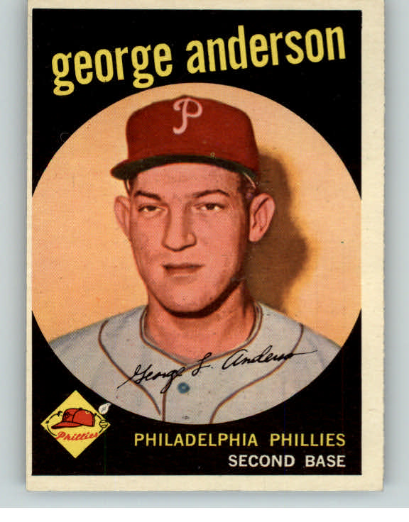 1959 Topps Baseball #338 Sparky Anderson Phillies EX 370388