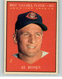 1961 Topps Baseball #474 Al Rosen MVP Indians EX 370473