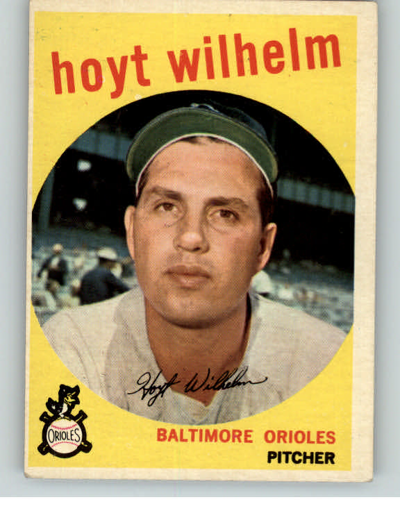1959 Topps Baseball #349 Hoyt Wilhelm Orioles VG-EX 370895