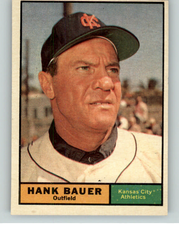 1961 Topps Baseball #398 Hank Bauer A's VG-EX 371034