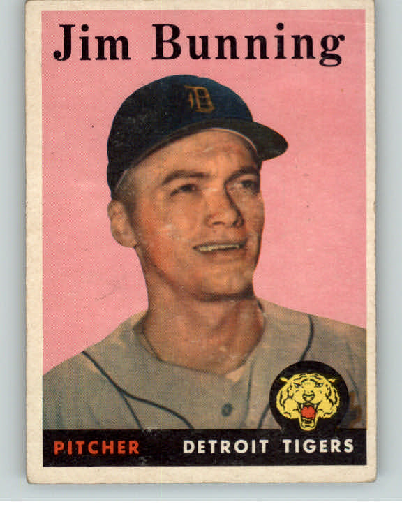 1958 Topps Baseball #115 Jim Bunning Tigers VG-EX 371094