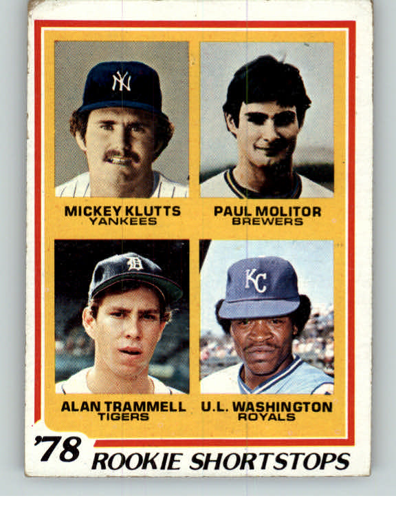 1978 Topps Baseball #707 Paul Molitor Brewers VG 371181