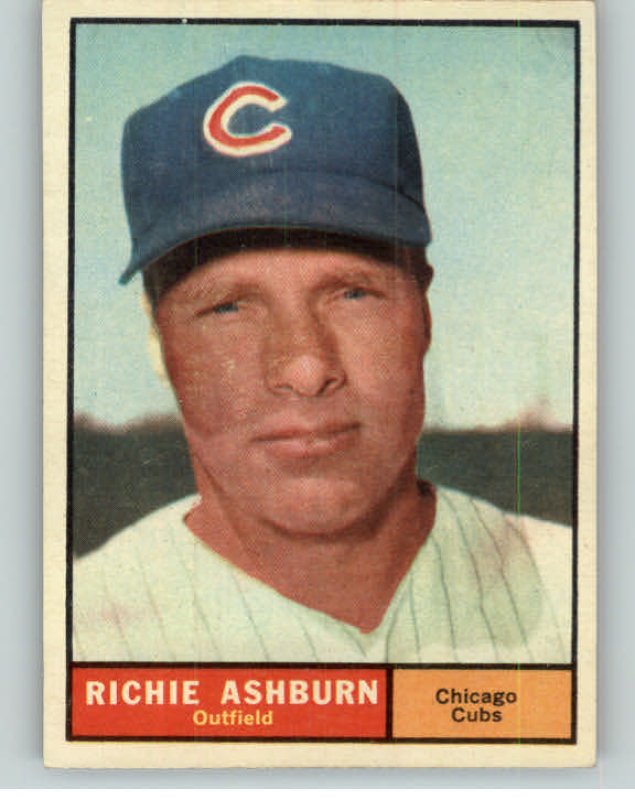 1961 Topps Baseball #088 Richie Ashburn Cubs EX-MT 371292