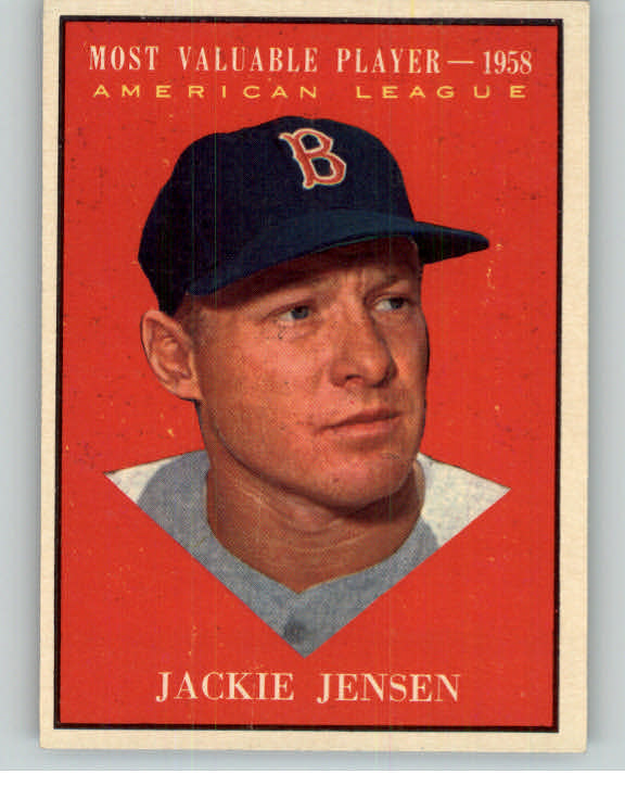 1961 Topps Baseball #476 Jackie Jensen MVP Red Sox EX-MT 371351