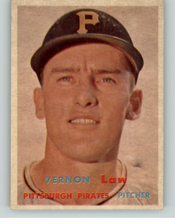 1957 Topps Baseball #199 Vern Law Pirates EX-MT 371537