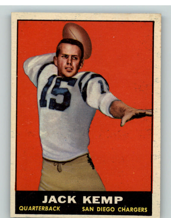 1961 Topps Football #166 Jack Kemp Chargers EX-MT 373160