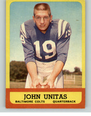 1963 Topps Football #001 John Unitas Colts VG 373171