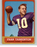 1963 Topps Football #098 Fran Tarkenton Vikings EX 373178