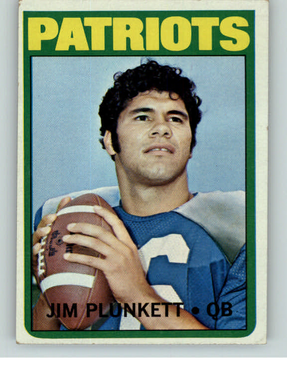 1972 Topps Football #065 Jim Plunkett Patriots VG-EX 373245