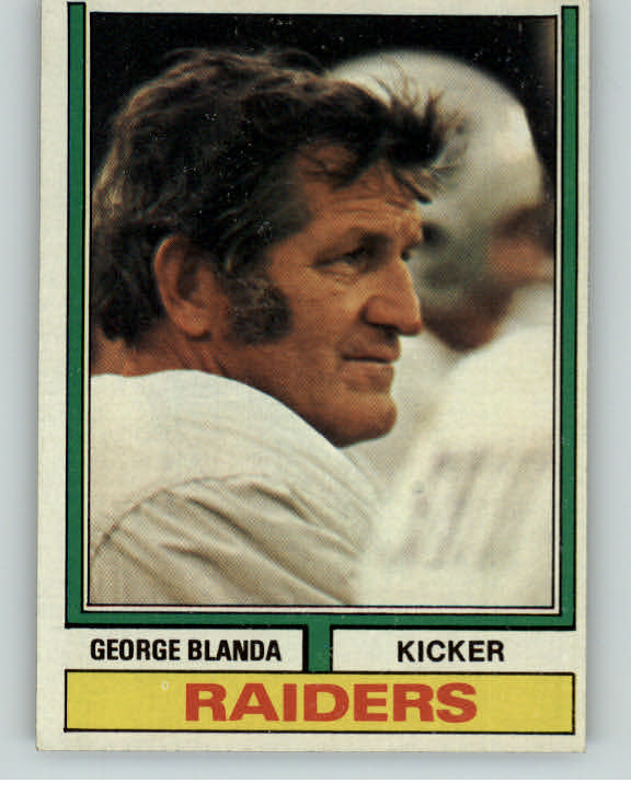 1974 Topps Football #245 George Blanda Raiders EX-MT 373298