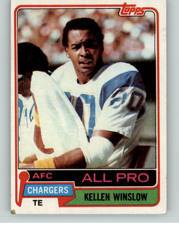 1981 Topps Football #150 Kellen Winslow Chargers EX 373383