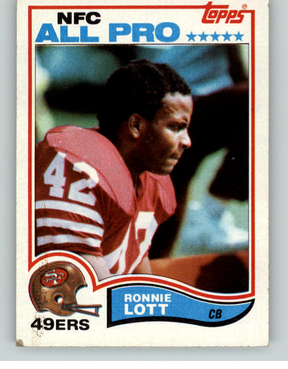 1982 Topps Football #486 Ronnie Lott 49ers EX 373390