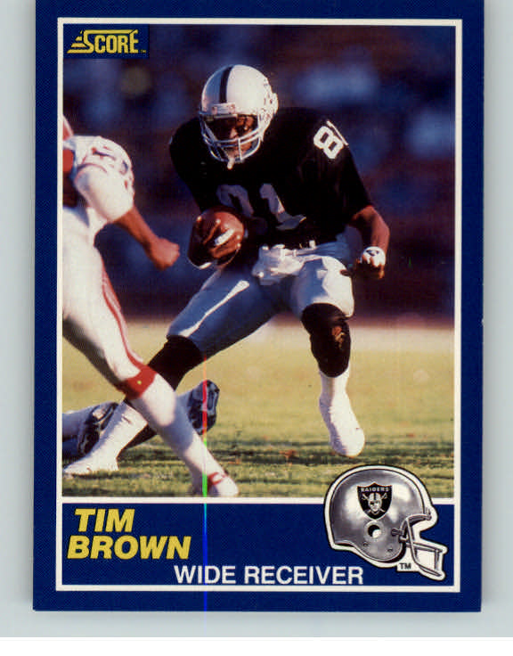1989 Score #086 Tim Brown Raiders NR-MT 373478