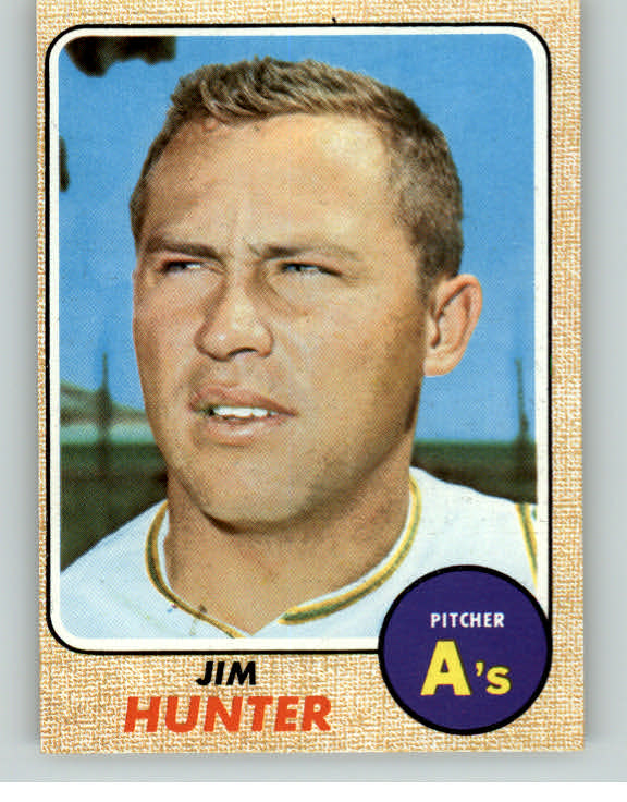 1968 Topps Baseball #385 Catfish Hunter A's NR-MT 373552
