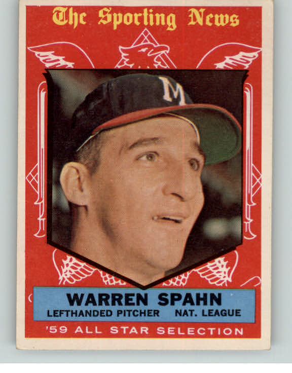 1959 Topps Baseball #571 Warren Spahn A.S. Braves EX-MT 374076