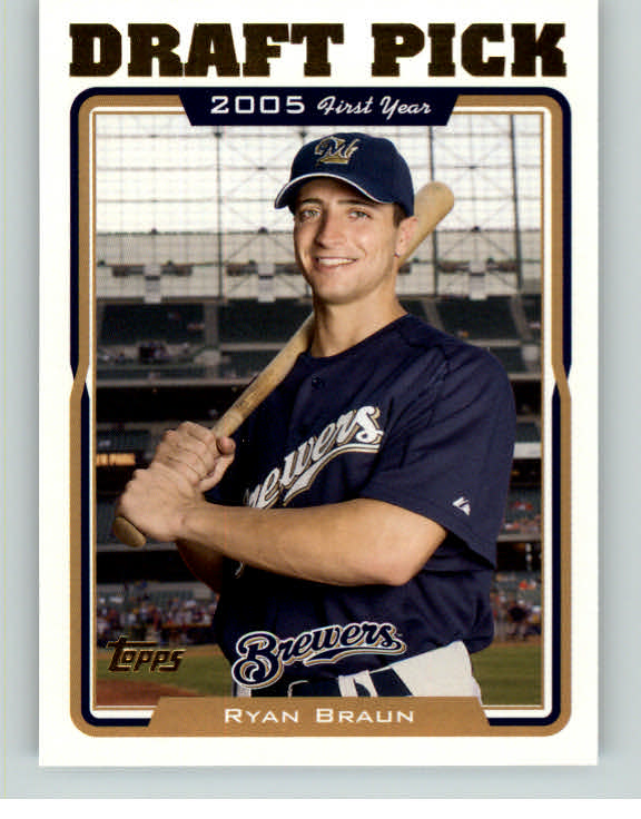 2005 Topps Baseball Update #313 Ryan Braun Brewers NR-MT 375555