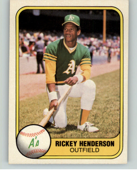 1981 Fleer Baseball #574 Rickey Henderson A's NR-MT 375580