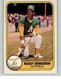 1981 Fleer Baseball #574 Rickey Henderson A's EX-MT 375581