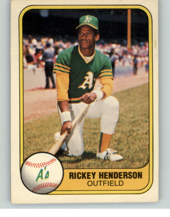 1981 Fleer Baseball #574 Rickey Henderson A's EX-MT 375582