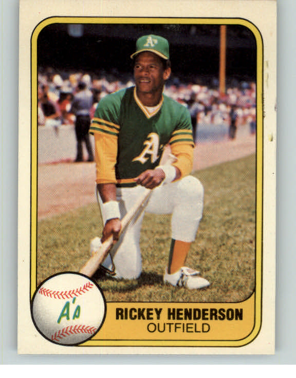 1981 Fleer Baseball #574 Rickey Henderson A's EX-MT 375584