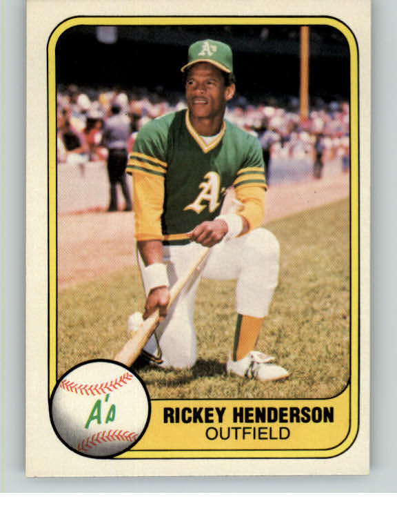 1981 Fleer Baseball #574 Rickey Henderson A's EX-MT 375585